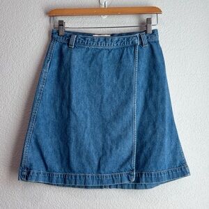 GAP Denim Wrap Mini Skirt Vintage Style Size 25
